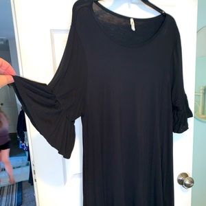 Flowy black dress